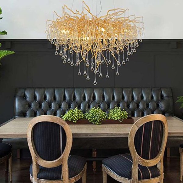 Round cherry chandelier 60 cm