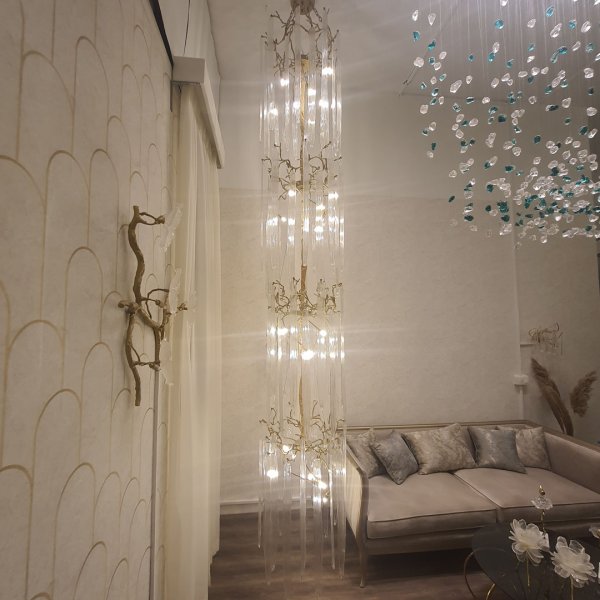 Italian model vertical ice chandelier