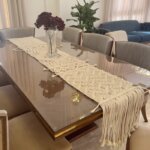 Macrame table runner