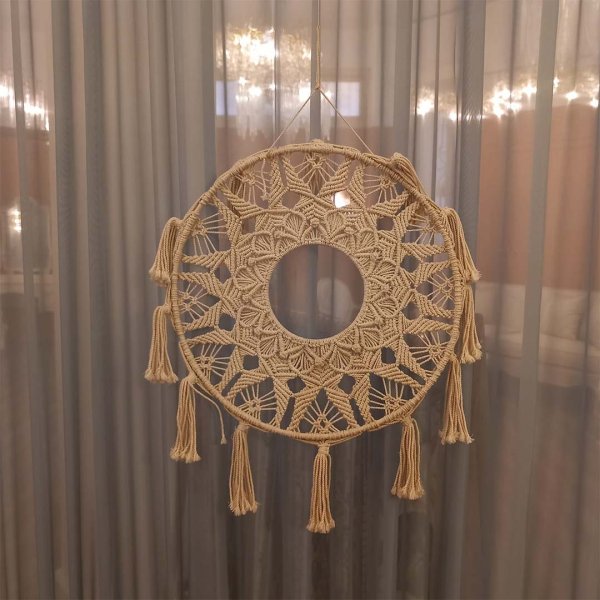 Macrame round wall design (L)