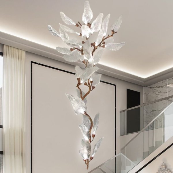 Leafly stairs chandelier - 240cm