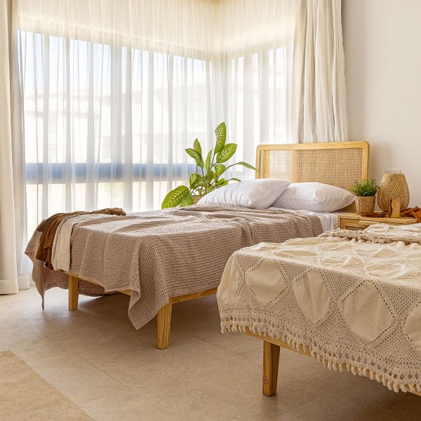 Canne beech bed