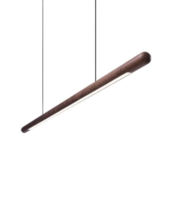 Cylinder wood led pendant