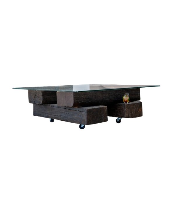 Flank wood coffee table